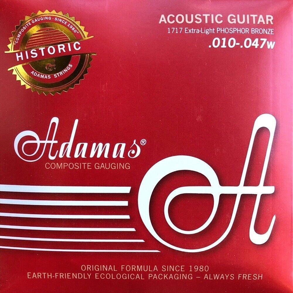 Adamas Corde chitarra acustica Phosphor Bronze Extra Light .010-.047 | 1717