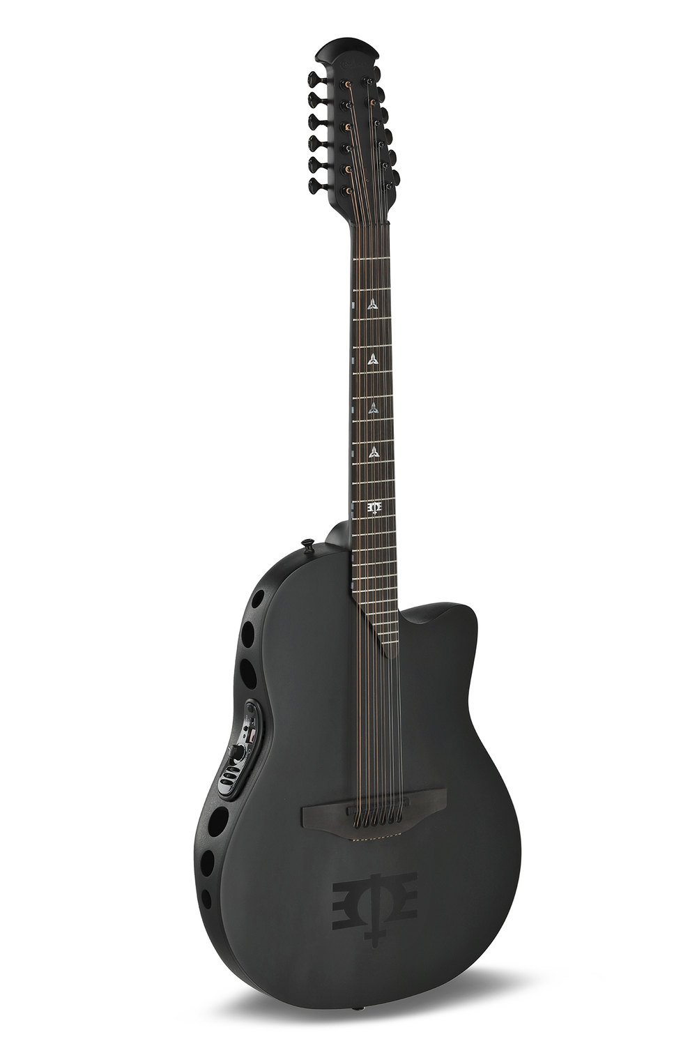 Adamas Chitarre elettroacustiche 1598-MEIII Melissa Etheridge Signature Mid Cutaway 12-string Black Satin | 1598-MEIII