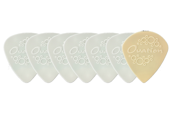 Ovation Diamond Picks Púa de Nylon Estándar 351 0,38mm | pure white