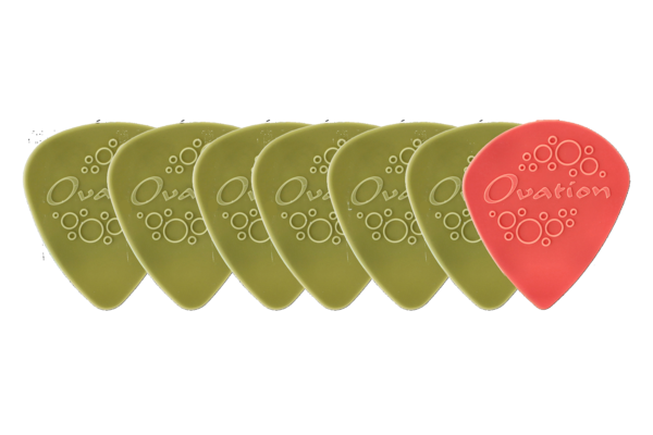 Ovation Diamond Picks Púa de Nylon Estándar 351 0,53 mm | moss green