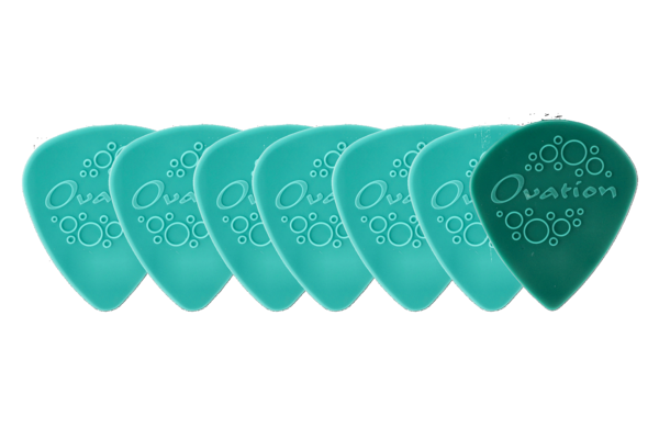 Ovation Diamond Picks Púa de Nylon Estándar 351 0,88 mm | turqoise green