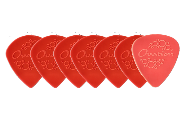 Ovation Ovation Pick Grip Púas Nylon Punta Afilada 0,73 mm | blood red