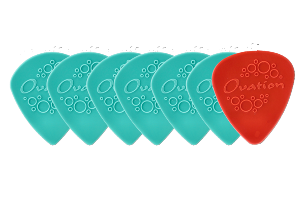 Ovation Ovation Pick Grip Púas Nylon Punta Afilada 0,88 mm | turqoise green