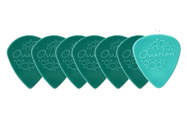 Ovation Ovation Pick Grip Púas Nylon Punta Afilada 1,00 mm | teal green