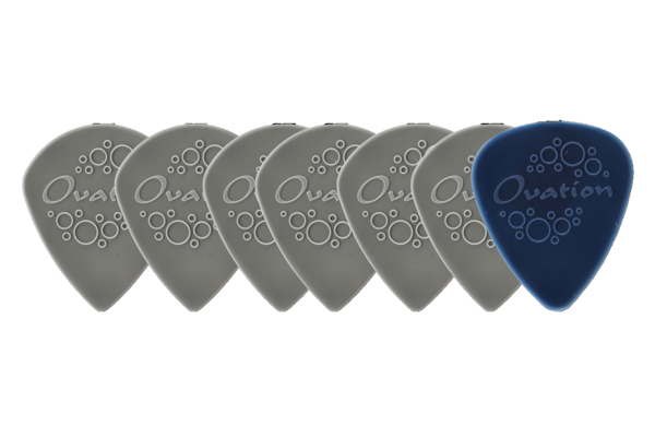 Ovation Ovation Pick Grip Púas Nylon Punta Afilada 1,18 mm | sky gray