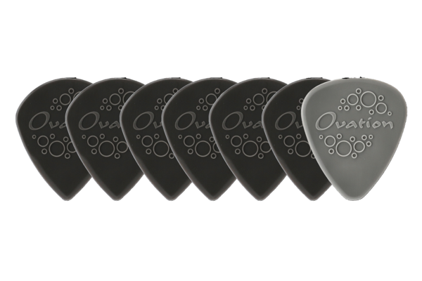Ovation Ovation Pick Grip Púas Nylon Punta Afilada 1,40 mm | onyx black