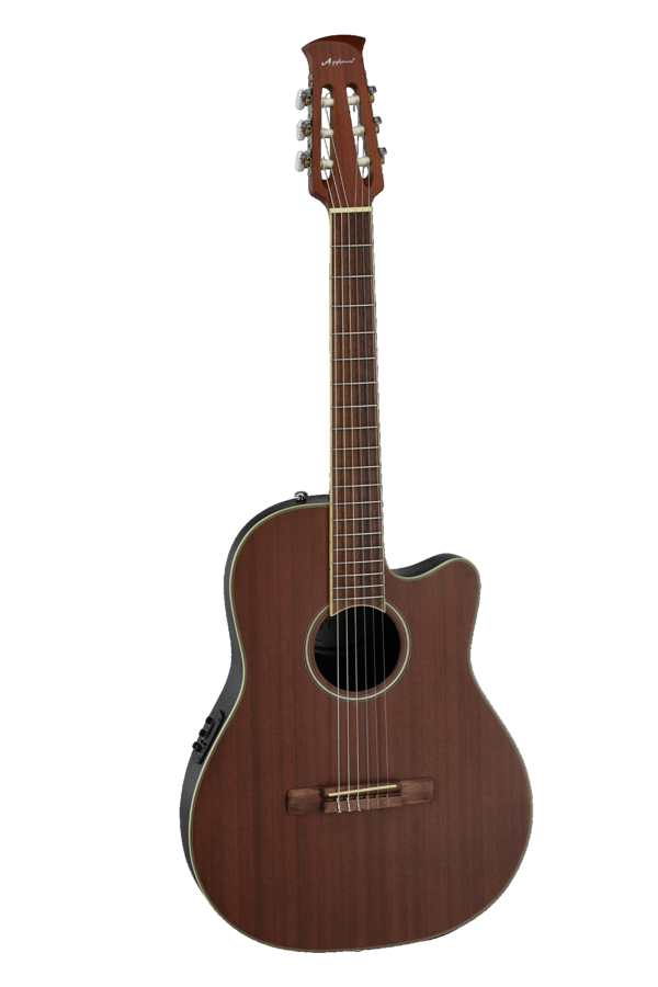 Applause Guitare électroacoustique classique AB24CII  Mid Cutaway Nylon Natural Satin | AB24CM-4S