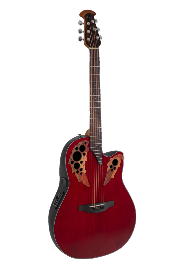 Ovation Celebrity Elite CE44 Mid Cutaway Ruby Red | CE44-RR-G