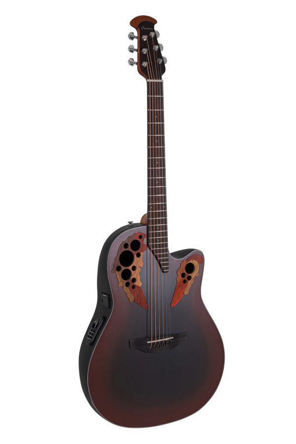 Ovation Celebrity Elite CE44 Mid Cutaway Reverse Red Burst | CE44-RRB-G