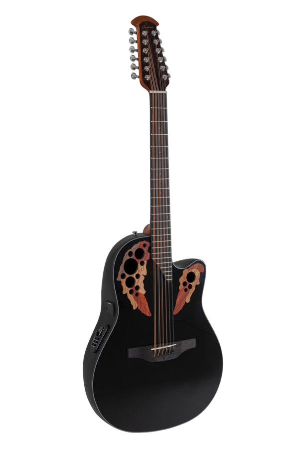 Ovation Celebrity Elite CE4412 Mid Cutaway 12-cuerdas Negro | CE4412-5-G