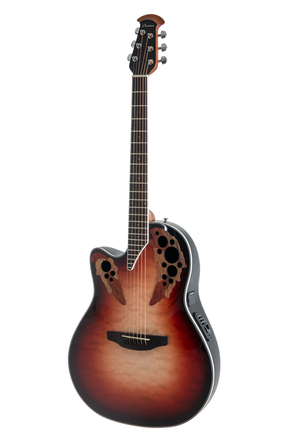 Ovation Celebrity Elite Plus CE44LX Mid Cutaway Ruby Burst - Zurdos | CE44LX-1R-G