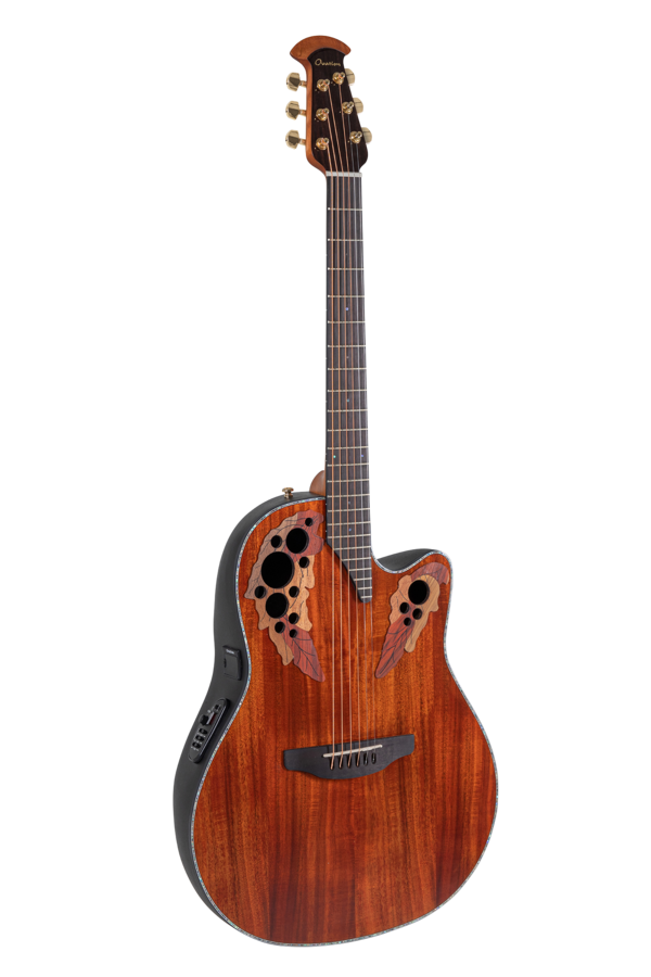 Ovation Celebrity Elite Plus CE44P Mid Cutaway Figured Koa | CE44P-FKOA-G
