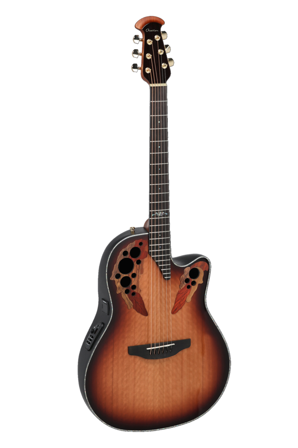 Ovation E-Acoustic Guitar Celebrity Elite Plus Mid Cutaway Sunburst | CE44P-FLE-G
