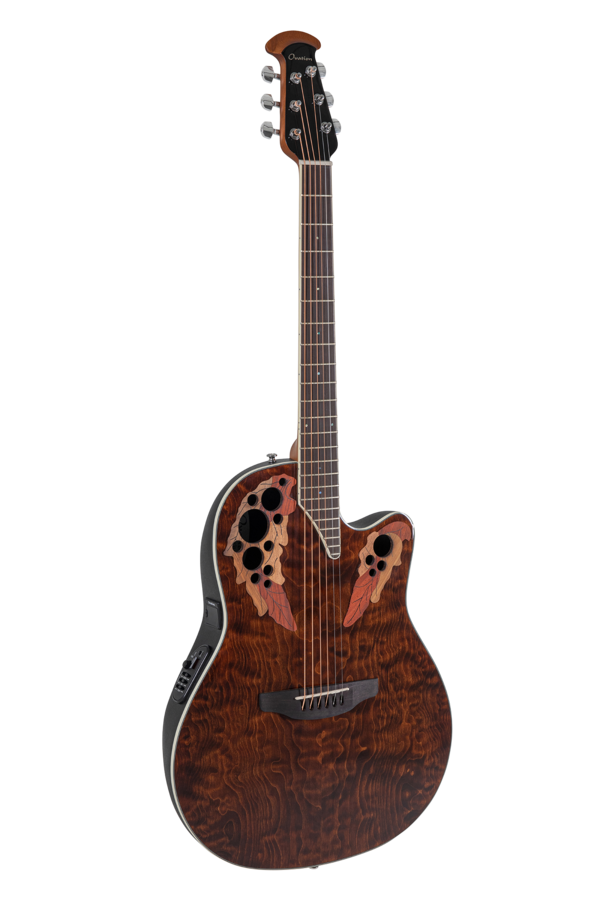 Ovation Celebrity Elite Plus CE48P Super Shallow Dark Tiger Eye | CE48P-TGE-G