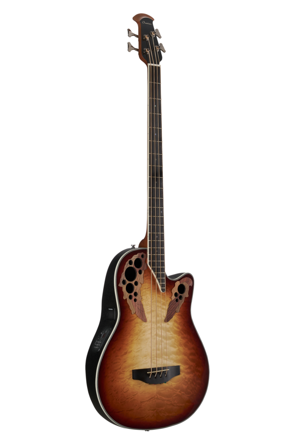 Ovation Celebrity Elite Plus CEB44X Mid Cutaway 4 cordes Cognac Burst | CEB44X-7C-G