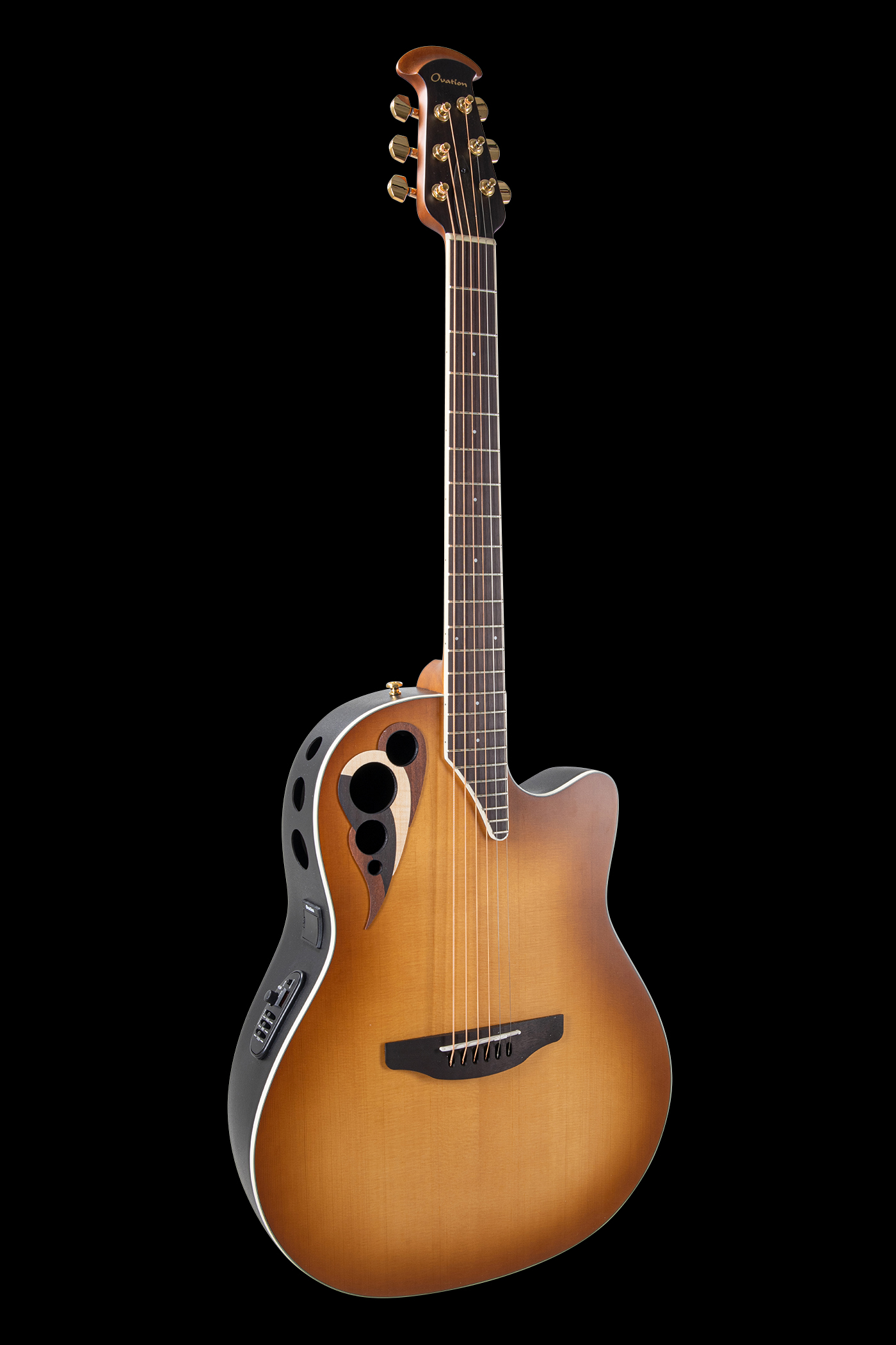 Ovation E-Acoustic Guitar Celebrity Elite Deluxe Deep Contour