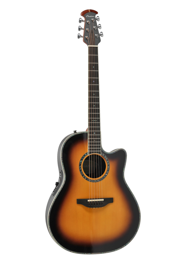 Ovation E-Acoustic Guitar Pro Series Custom Balladeer Deep Contour Vintage Burst | 2762BL-VB-G