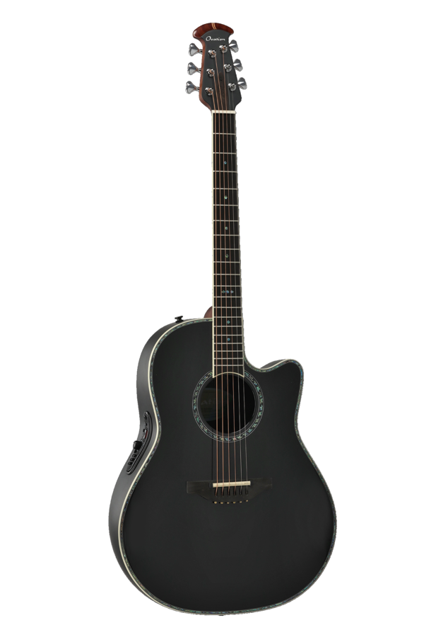 Ovation E-Acoustic Guitar Pro Series Custom Balladeer Deep Contour Black | 2762BL-5-G