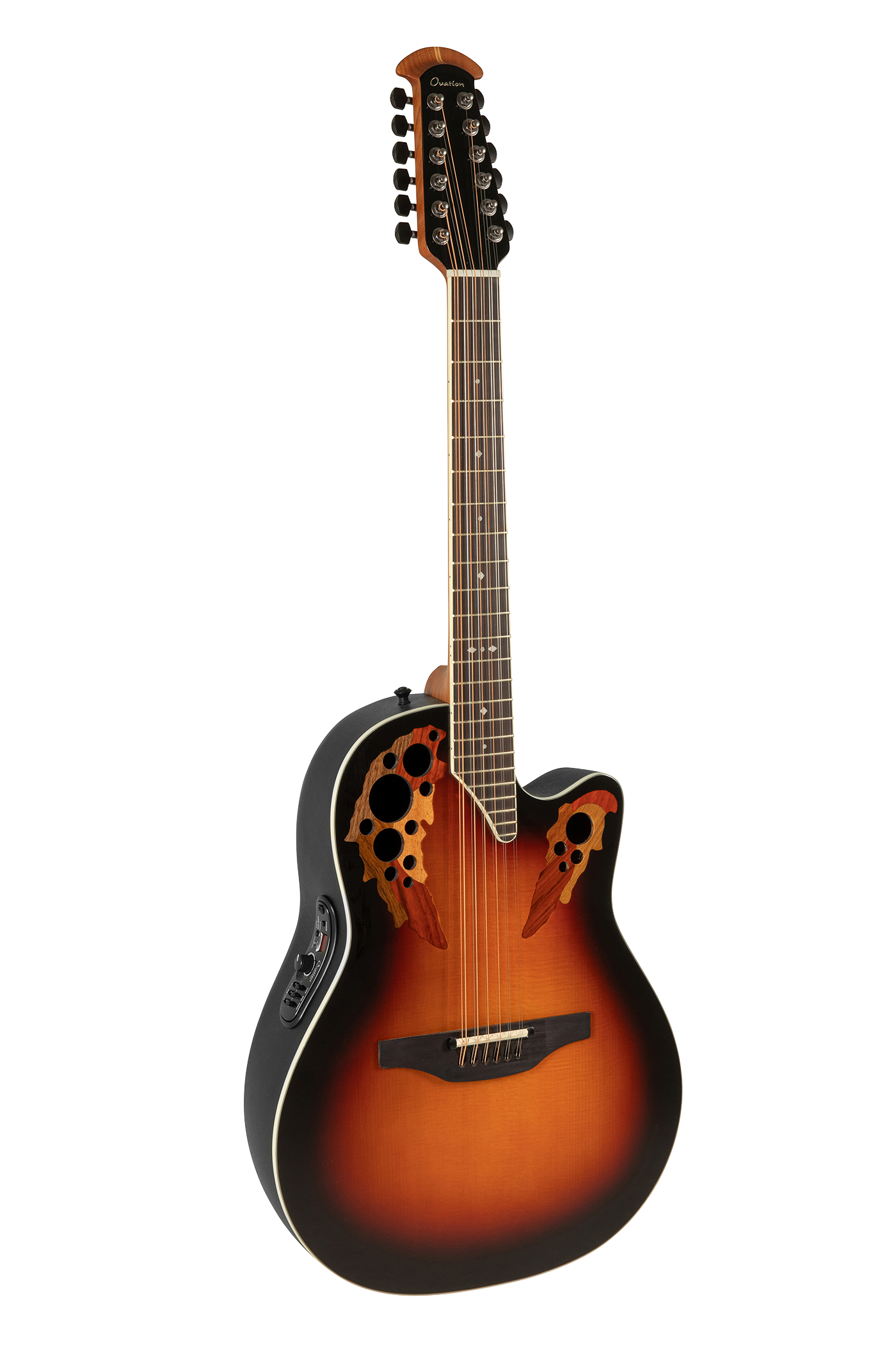 Ovation Guitar Strap Ultra® Padded Ball Glove Leather, Black, .531.9137-5Z