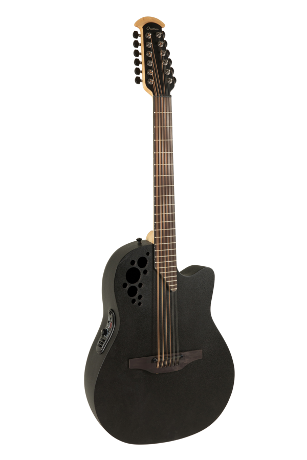 Ovation Pro Series Elite 2058TX Deep Contour 12-string Black Textured | 2058TX-5-G