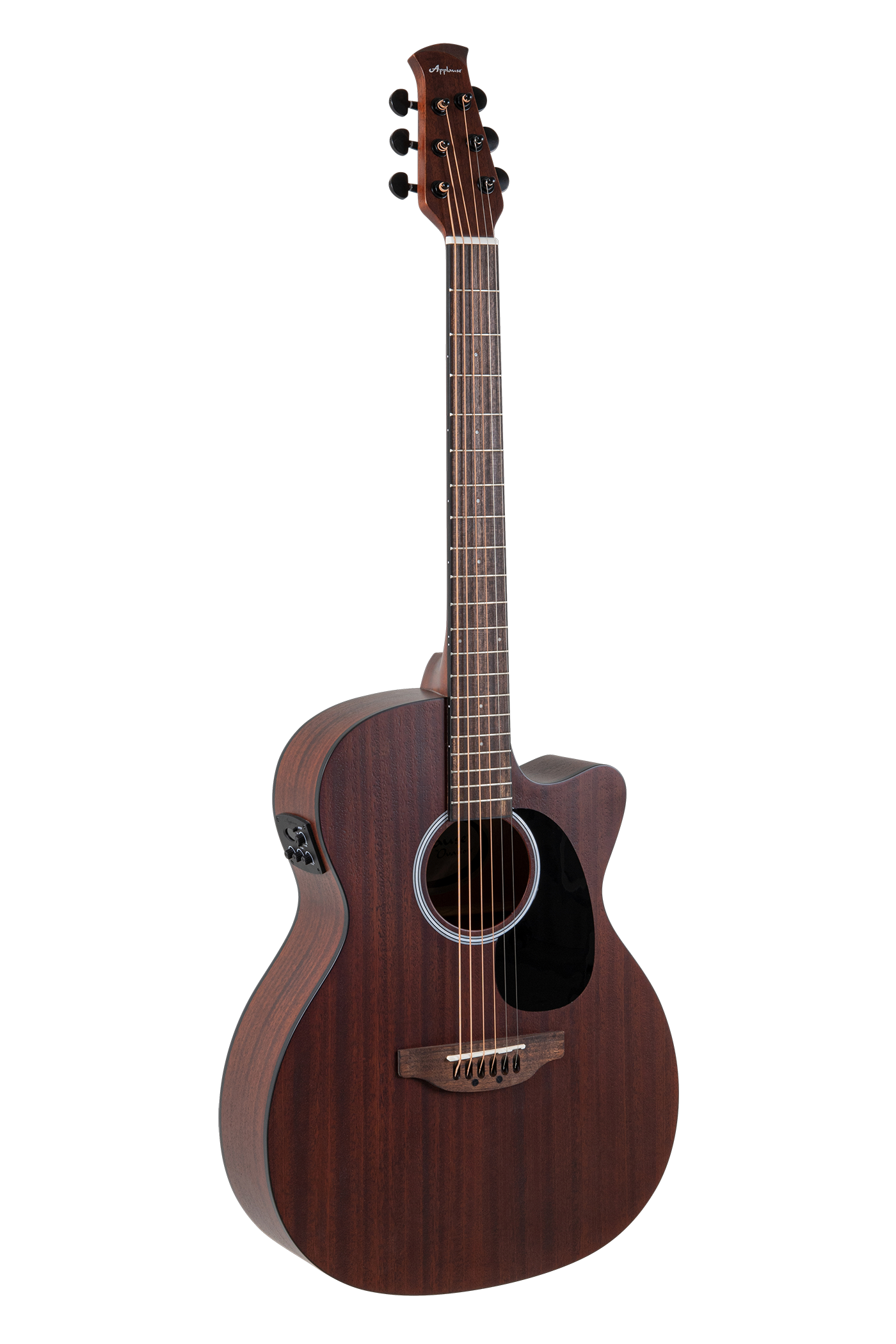 Dark wood acoustic guitar cheap