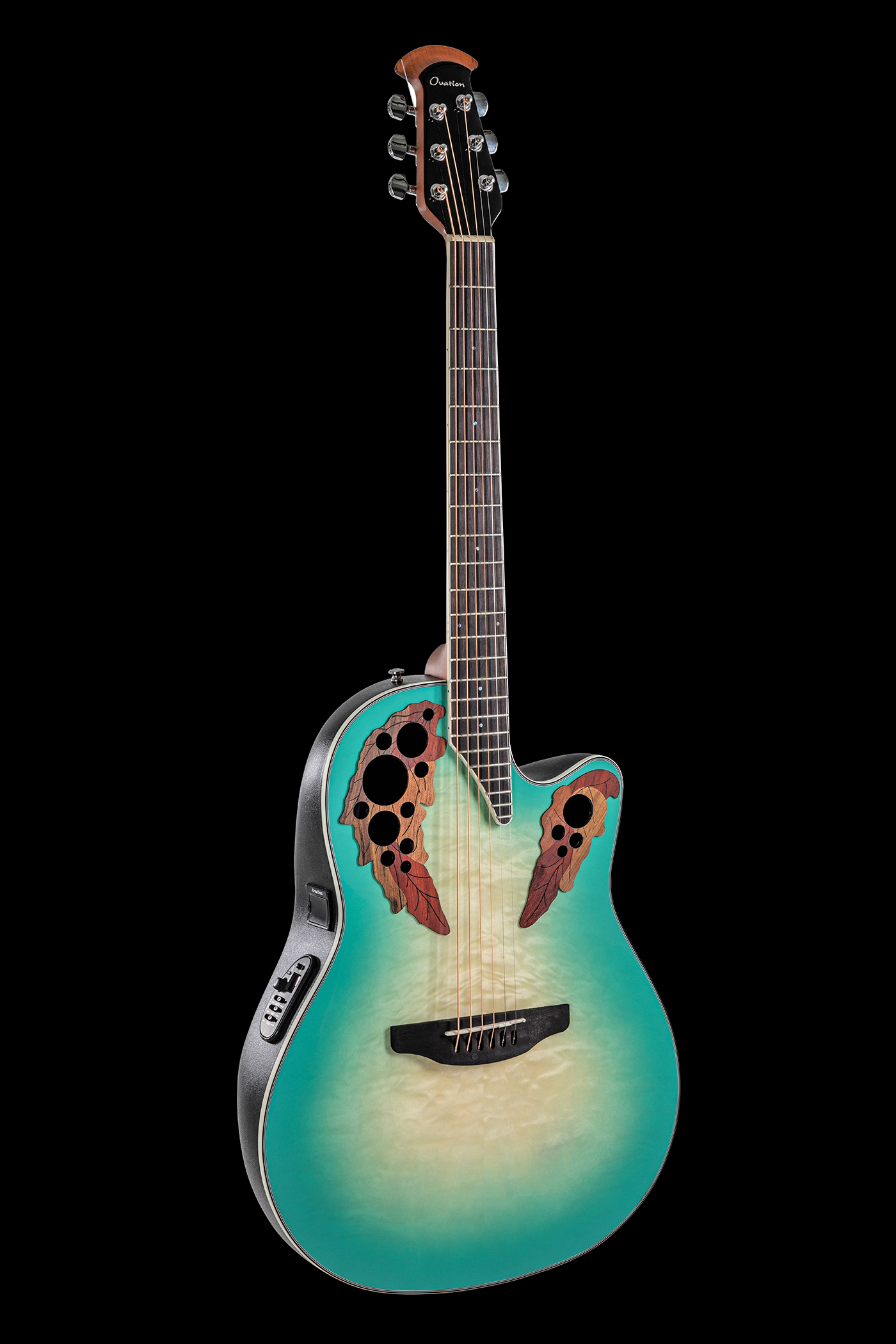 Ovation E Acoustic Guitar Celebrity Elite Plus Mid Cutaway